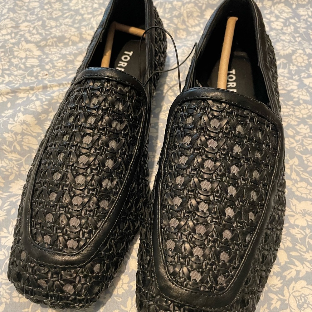 Torrid Woven Black Woven Slip-On Loafers 7.5